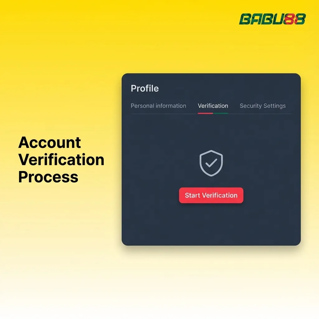 Step-by-step guide showing identity verification process with document upload requirements for account security