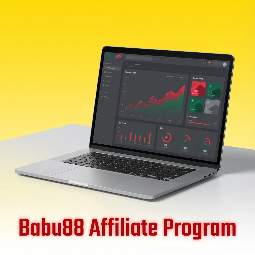 Babu88 affiliate program dashboard showing commission structure and partner rewards for referring new players