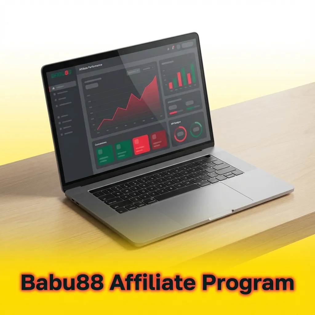 Babu88 Affiliate Program dashboard showing commission structure and partner rewards for referring new players