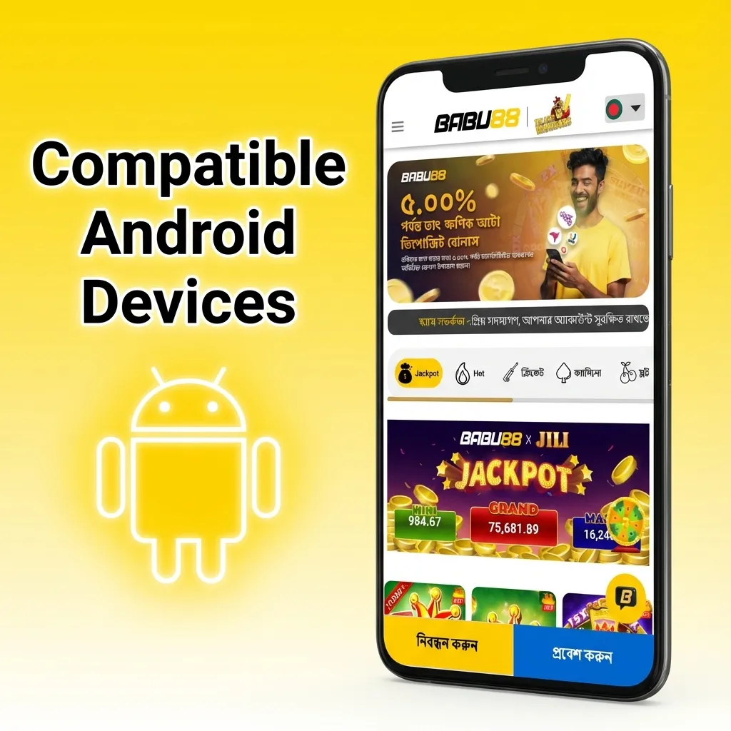 List of compatible Android smartphones for betting app including Samsung, Xiaomi, Realme, Oppo, Vivo, and other brands