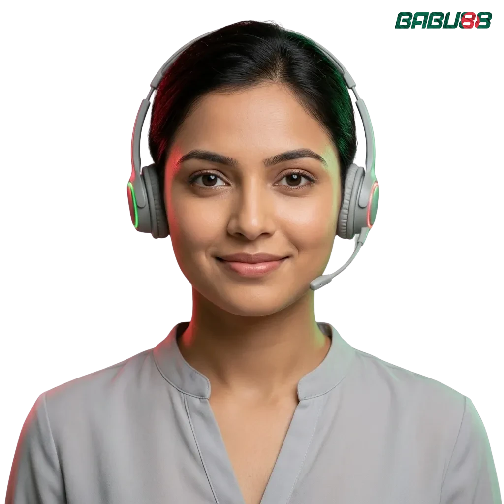 Babu88 India contact options including live chat, email, phone, messengers, and social media with English and Hindi support.