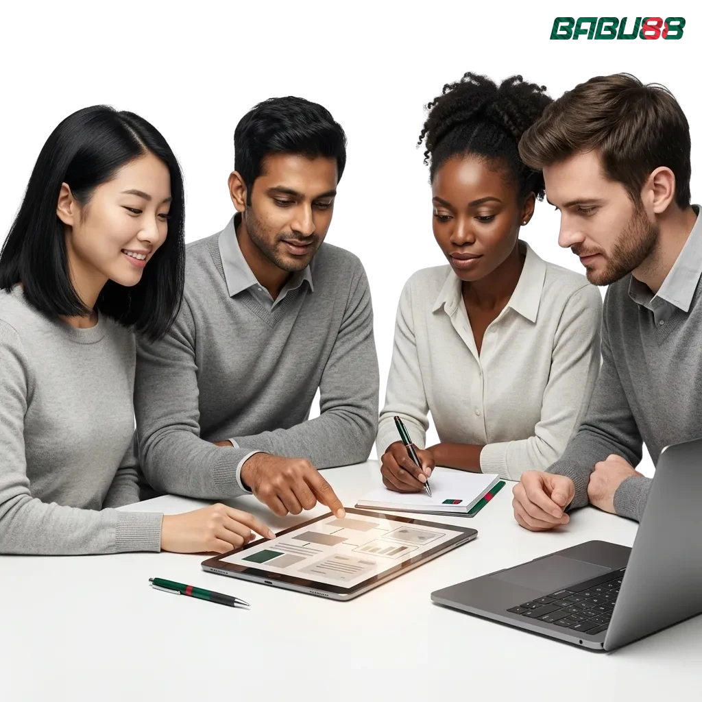 Babu88 online betting platform logo showing sports betting and casino games available in Bangladesh