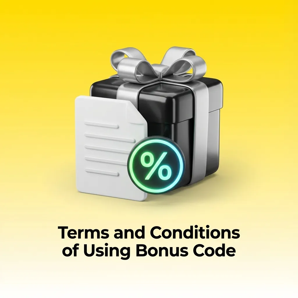 Bonus code terms and conditions page showing wagering requirements, eligibility rules, and expiration details.