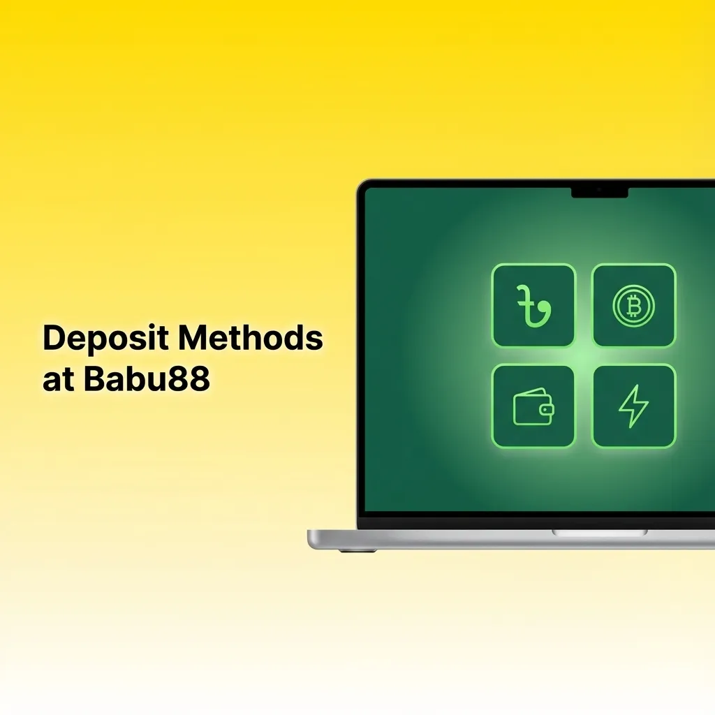 Babu88 deposit methods interface showing UPI, bank transfer, and e-wallet options for quick fund transfers