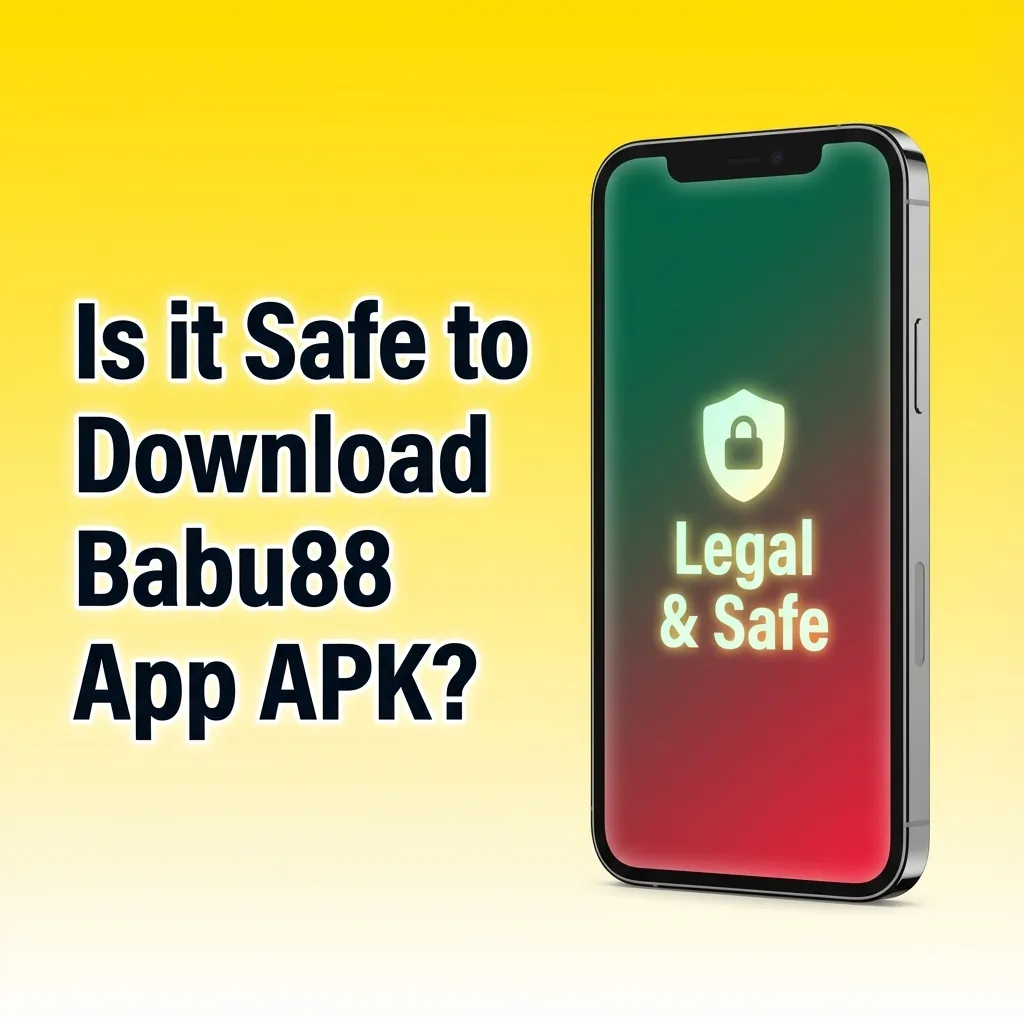 Babu88 app security features including Curaçao license badge, SSL encryption icon, and secure download symbol