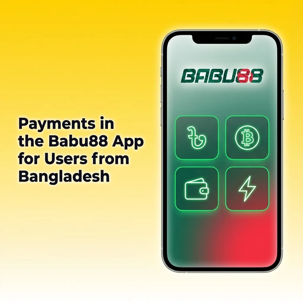 Babu88 app payment options screen showing Bkash, Nagad, Rocket, bank transfer, and cryptocurrency methods for Bangladesh users