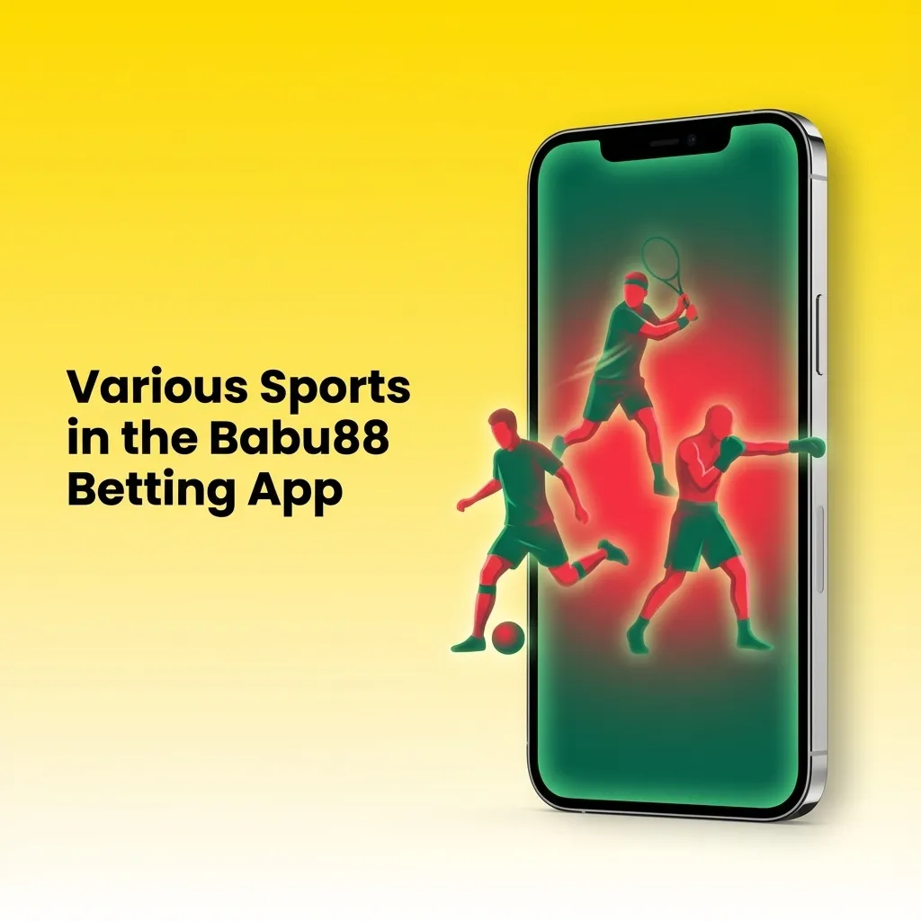Babu88 betting app interface showing various sports options including football, cricket, tennis, and eSports